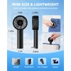 Portable Handheld Fan, 3000mAh, 6 Speed Wind, Display Electricity in