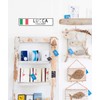 Lucca, Tuscany - Italian Flag Sign - Metal Novelty Sign