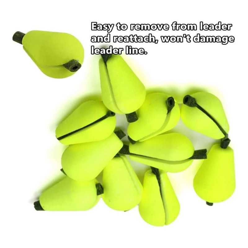 Xsdjasd 30pcs EVA Teardrop Strike Fly Fishing Float Strike Indicator