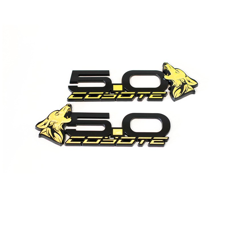 Coyote Badge Shop - V4 Coyote 5.0" Fender Badges (Pair)