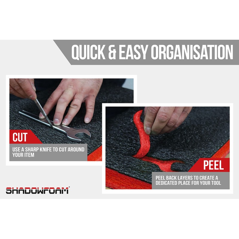Shadow Foam Makpac Insert [Twin Pack] Adjustable Foam for Makita
