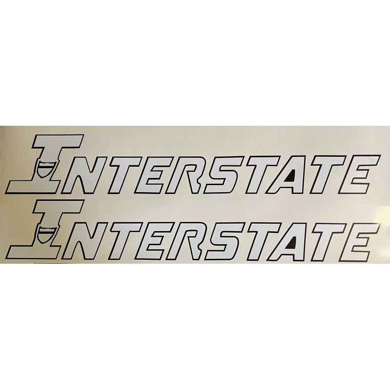 Aftermarket Interstate Trailer Decal Sticker Kit 24” (Set of 2)