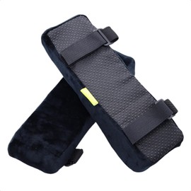 BOOMIE [Royal Elbow Rest x High Quality Memory Foam] Elbow Rest Cushion, Armrest, Superb Touch, Armrest, Armrest, Both Elbow Set, Armrest, Desk Chair, Cushion (Black, M)