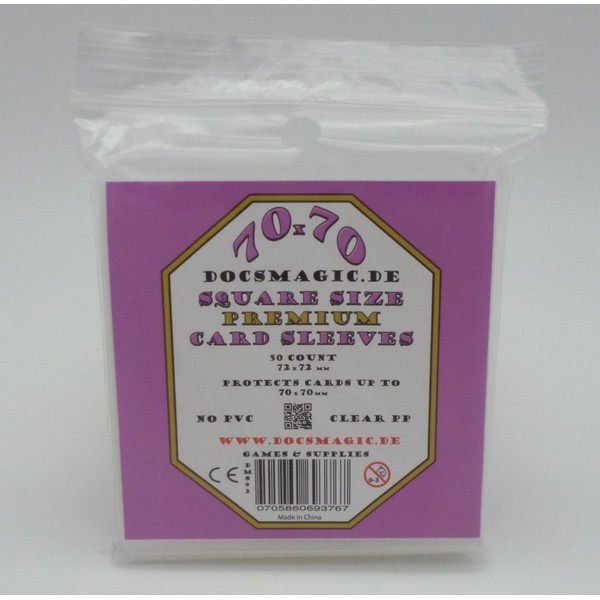 docsmagic.de card board game, sleeves, clear, premium - standard Euro