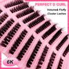 Eyelash Extensions Set, 200 Pieces, Fluffy Artificial Eyelash Clusters, Lashes