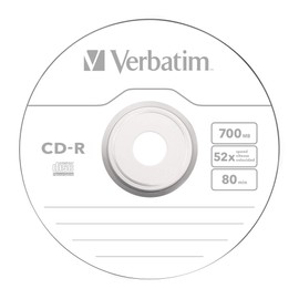 Verbatim 43787 52X 700MB 50Pk CD-R Extra Protection Wrap Spindle - Matt Silver
