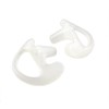 2 Left Medium Clear Flexible SEMI Custom Ear Mold Insert