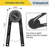 AltitudeCraft Precision Aluminum Miter Saw Protractor | 7.28-Inch Rust-Resistant Angle
