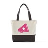 CafePress Pink Cheerleader Megaphone Canvas Tote Top Zipper Closure