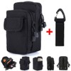 Tactical Molle EDC Pouch Military Multi-purpose Belt Waist Pack+Key Hook