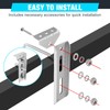 4PCS 8" Heavy Duty Boat Trailer Bunk Brackets,Adjustable Galvanized Swivel