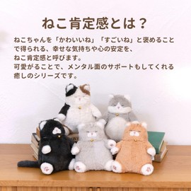 Ribuhaito Chain Mascot, Cat Positivity, Mikeko Sanma (Total Length: Approx. 5.7 inches (14.5 cm), Cat, Fluffy, Palm Size 37724-11