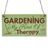 Second Ave Gardening Therapy Relax Wooden Hanging Rectangle Home Friend