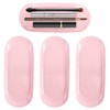 4 Pack Manicure Tools Storage Trays Pink Oval Dish Storage