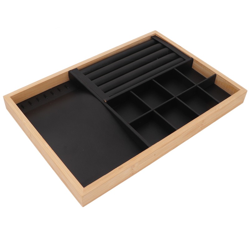 Stackable Jewelry Tray Organizer 3 Purpose Storage Cabinet Drawer Display