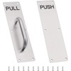 VZU 2pcs Pull Push Door Plate Handle with Screws, 300
