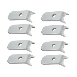 Fugedox 8 Pack Trailer Floor Hold Down Clip Steel 1/4" Plate Floor Decking Bearclaw Wood Deck, Tailer Floor Hold Down Clips for Trailer, Truck, Warehouse, Boat Deck Planks