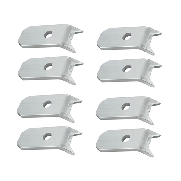 Fugedox 8 Pack Trailer Floor Hold Down Clip Steel 1/4"