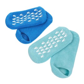 Beavorty 2 Pairs Gel Socks Cracked Heel Socks Reusable Moisturizing Socks Essential Oil Socks Spa Sock Women's Socks & Hosiery Foot Care Covers Moisture Absorption Miss Lotion Vegetable Gel