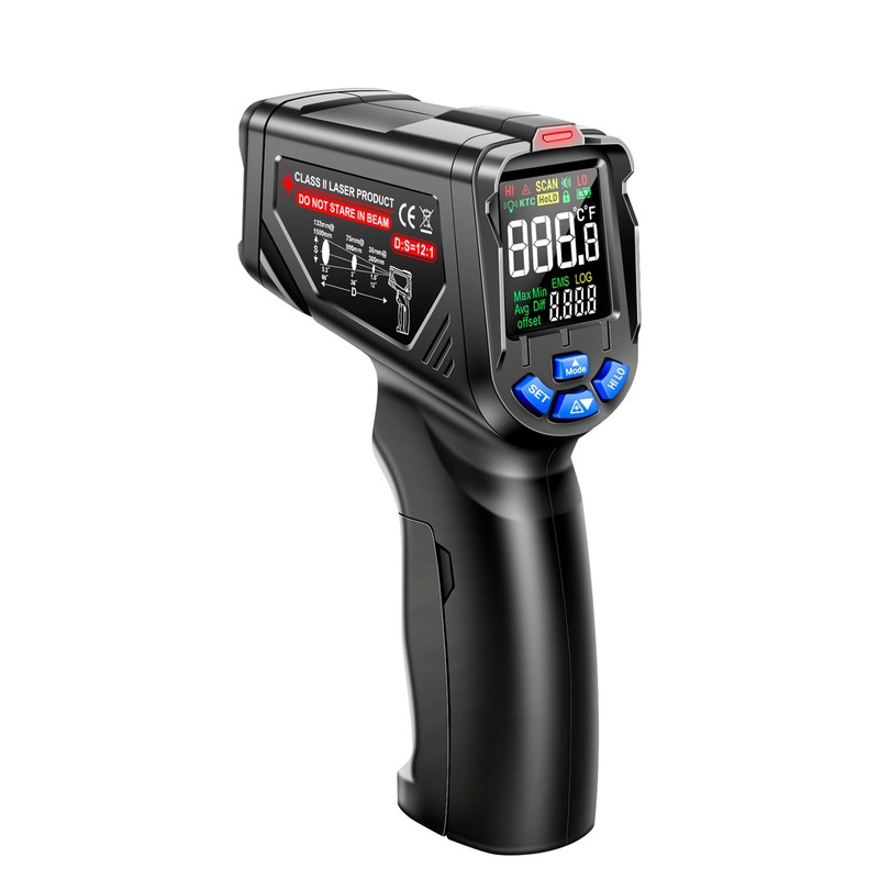 Infrared Laser Thermometer High Low Temperature Alarm High Accuracy Non