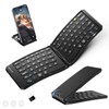 Ergonomic Foldable Keyboard, Portable Folding Travel Bluetooth Keyboard for Business