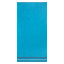 Kaufman - Soft Oversized 35" x 70" Velour Dobby Striped Beach Towels | Absorbent, Quick-Drying | 100% Cotton Thick Beach Towels (Turq)