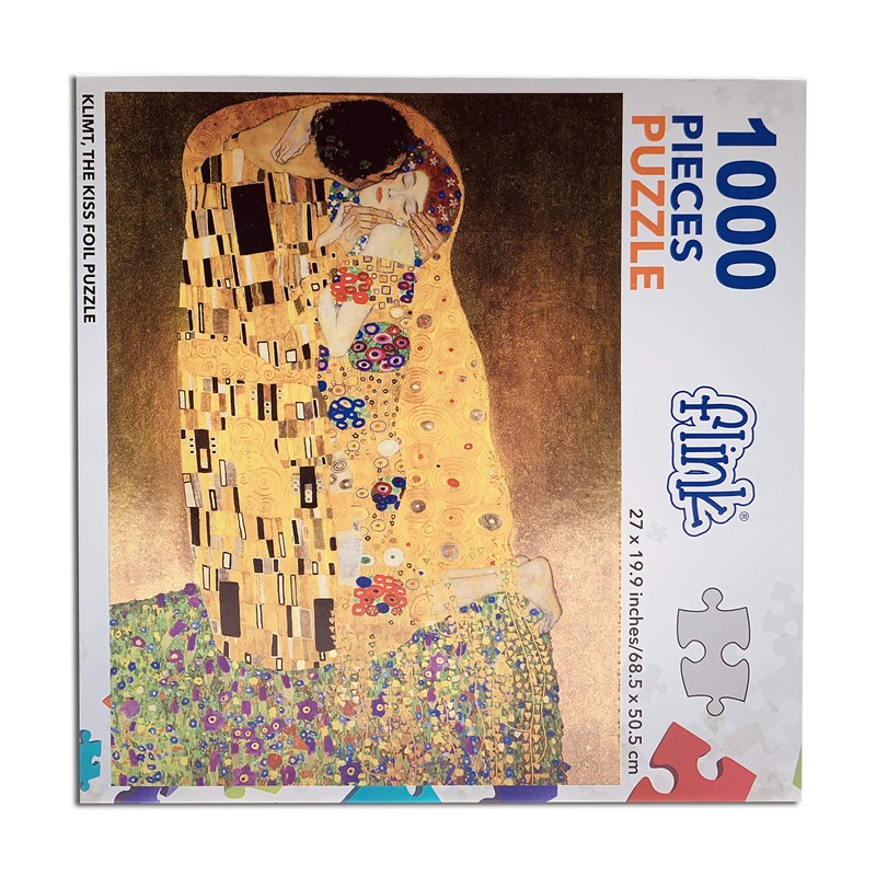 FLINK Rompecabezas Klimt, El Beso, Metalizado