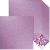 Dunzoom 25 Sheets Glitter Cardstock Self Adhesive 9.8x9.8 Inch Thick