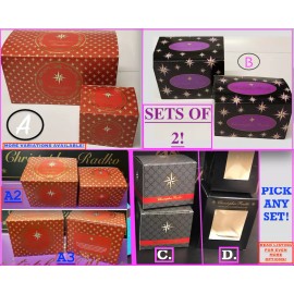 CHRISTOPHER RADKO | GIFT PRESENTATION BOX SET ✪NEW✪ RARE RETIRED BOXES ORNAMENTS