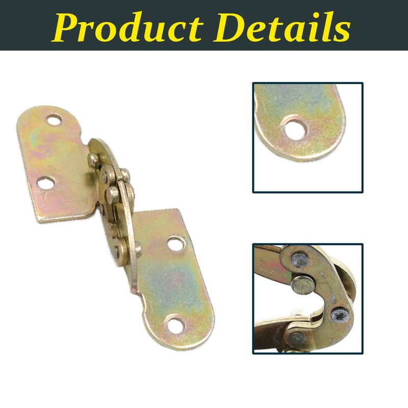 2 PCS Folding Flip Hinges, 180 Degree Dining Table Rotating