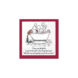 Design Design Tracey Was Delighted - Servilletas de cóctel, multicolor