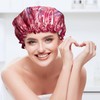 Bodylife Shower Cap Reusable Bath Cap Dual layered Waterproof Flamingo