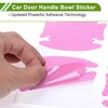 HOPESPANNER Universal 80x88mm Car Door Handle Bowl Sticker Anti-Scratches+Auto Door