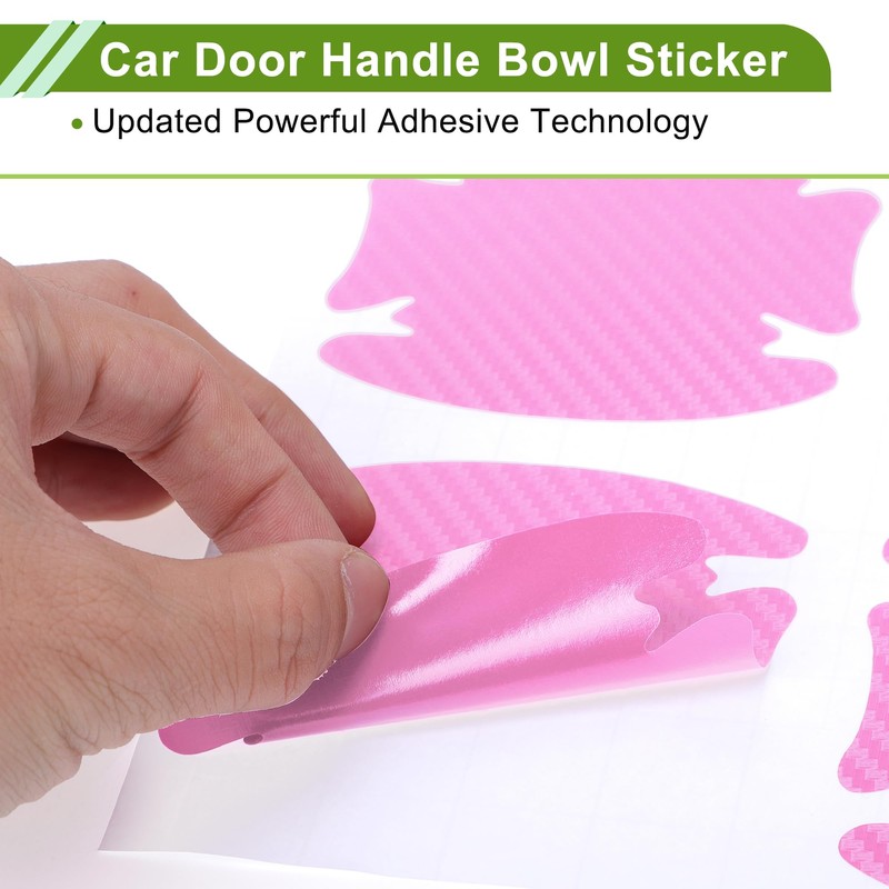 HOPESPANNER Universal 80x88mm Car Door Handle Bowl Sticker Anti-Scratches+Auto Door