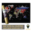 Global Walkabout Scratch Off Map with Flags background – Deluxe