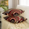Pack of 2 Geometric Decorative Throw Pillow Covers, Soft Stripe