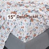 Floral Full Sheet Set Orange Flower Bed Sheets Full Printed