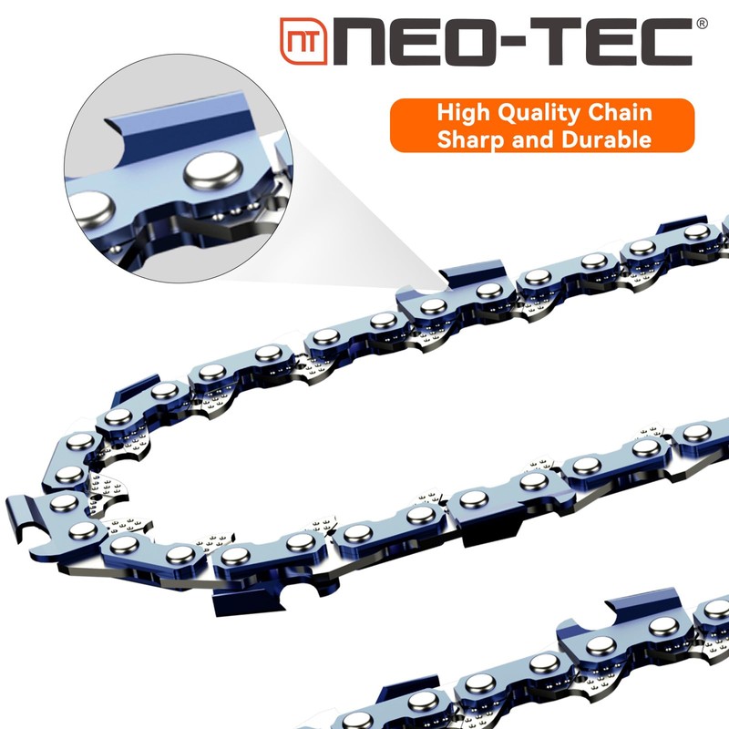 NEO-TEC 3 Pack 16 Inch Chain Saw Chain 0.050" Gauge