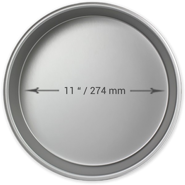PME Professional Aluminum Round Baking Pan - 11x2in