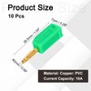 sourcing map 10 Pcs 2mm Banana Plugs, 10A 7mm OD