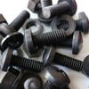 20 x Black Pan Head Screws Polypropylene (PP) Plastic Nuts