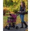 Pet Gear No-Zip Happy Trails Lite Pet Stroller for Cats/Dogs,