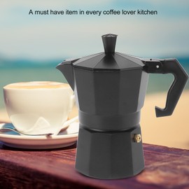 Stovetop Moka Pot, Moka Pot Portable Evenly Distributed Heat Aluminum Alloy DIY for Travel