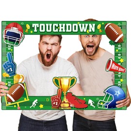 Ertyjikg Super Bowl Game Photo Frame Party Supplies Decoration Large Size,Football Sport Game Day Party Supplies
