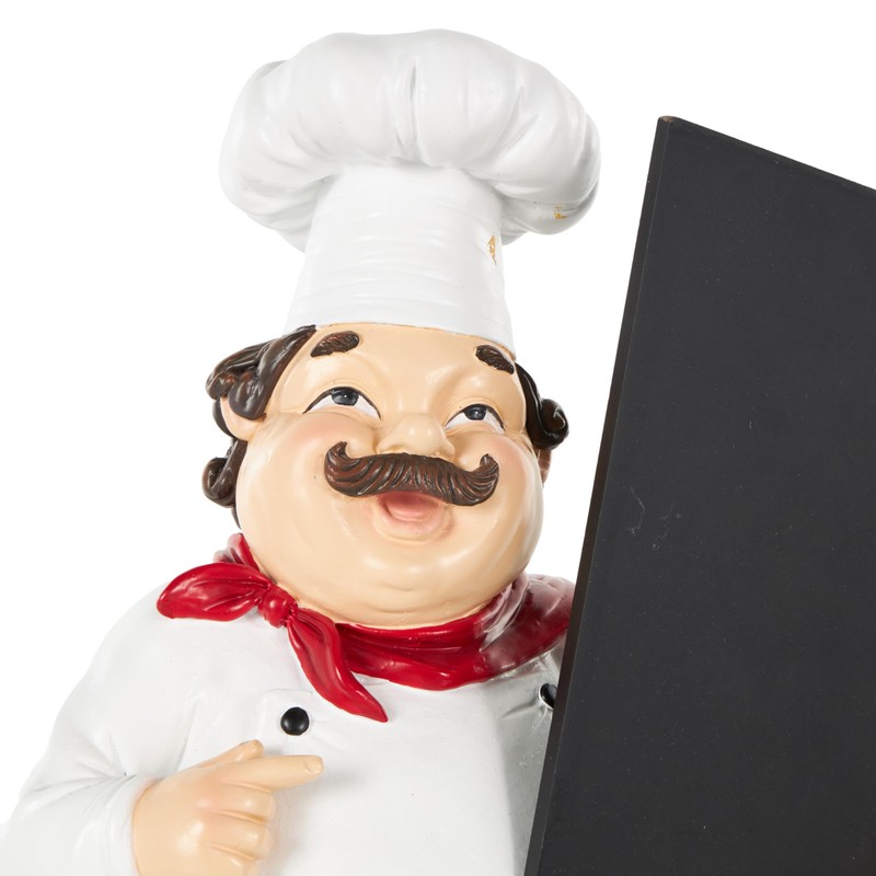 Deco 79 Polystone Chef Decorative Sculpture Kitchen Decorative Figurine Home
