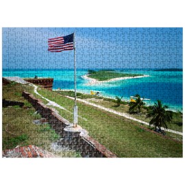 MyPuzzle Fort Jefferson in Dry Tortugas National Park, Florida Keys, Florida, USA - Premium 500 Piece Jigsaw Puzzle for Adults