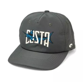 Costa Del Mar Blue Marlin Santiago Performance Gray Adjustable Hat Cap Brand New