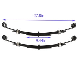 WFLNHB Heavy Duty Rear Leaf Springs Replacement for EZGO TXT 1996-2013 Golf Cart