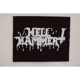 Punk Rock Hell Hammer Cloth Patch Sew On Badge Black Metal Approx  5"X4" (CP236)