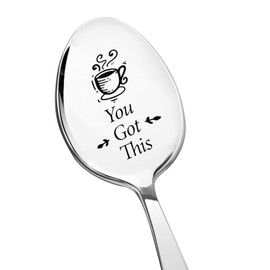 Encouragement Inspirational Gifts for Bestie Friend Birthday Christmas Gifts for Colleague You Got This Gifts for Women Men Son Daughter Gift for Coffee Tea Lover Gifts for BFF You Got This Spoon